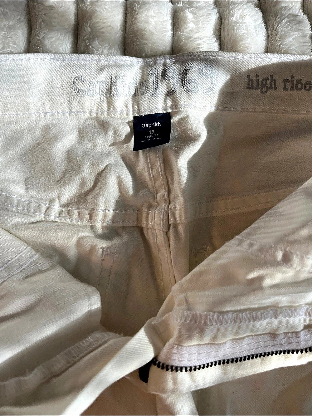 GapKids 1969 High Rise Denim Shorts White Denim Shorts Girls 16